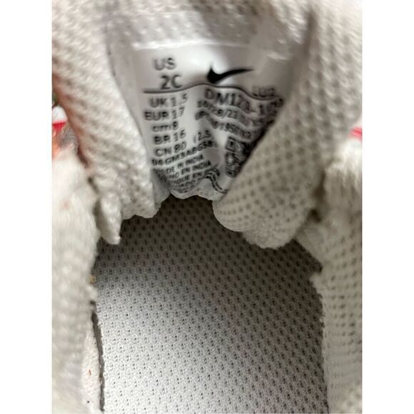 2021 NWOB Baby Nike Court Borough Low Recraft "White/Peach Foam" Sneaker Size 2 - Picture 7 of 7